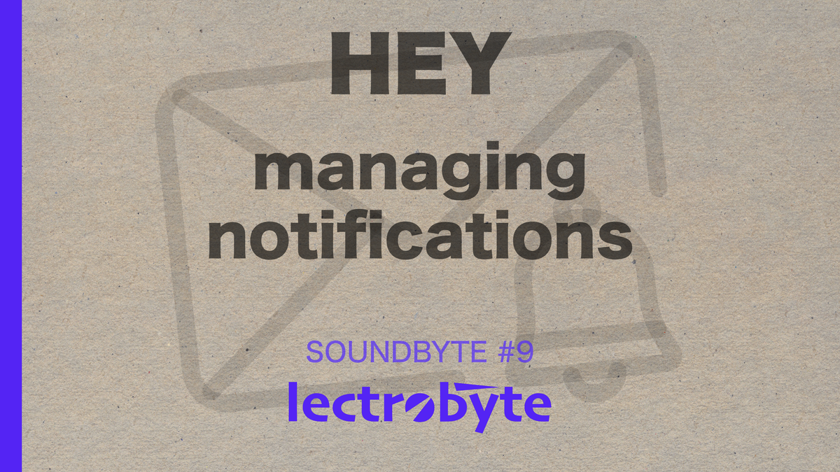 HEY - Managing Notifications
